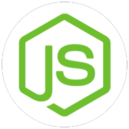 Node.js logo in vibrant green, representing a popular JavaScript runtime for server-side development, ideal for building scalable network applications.