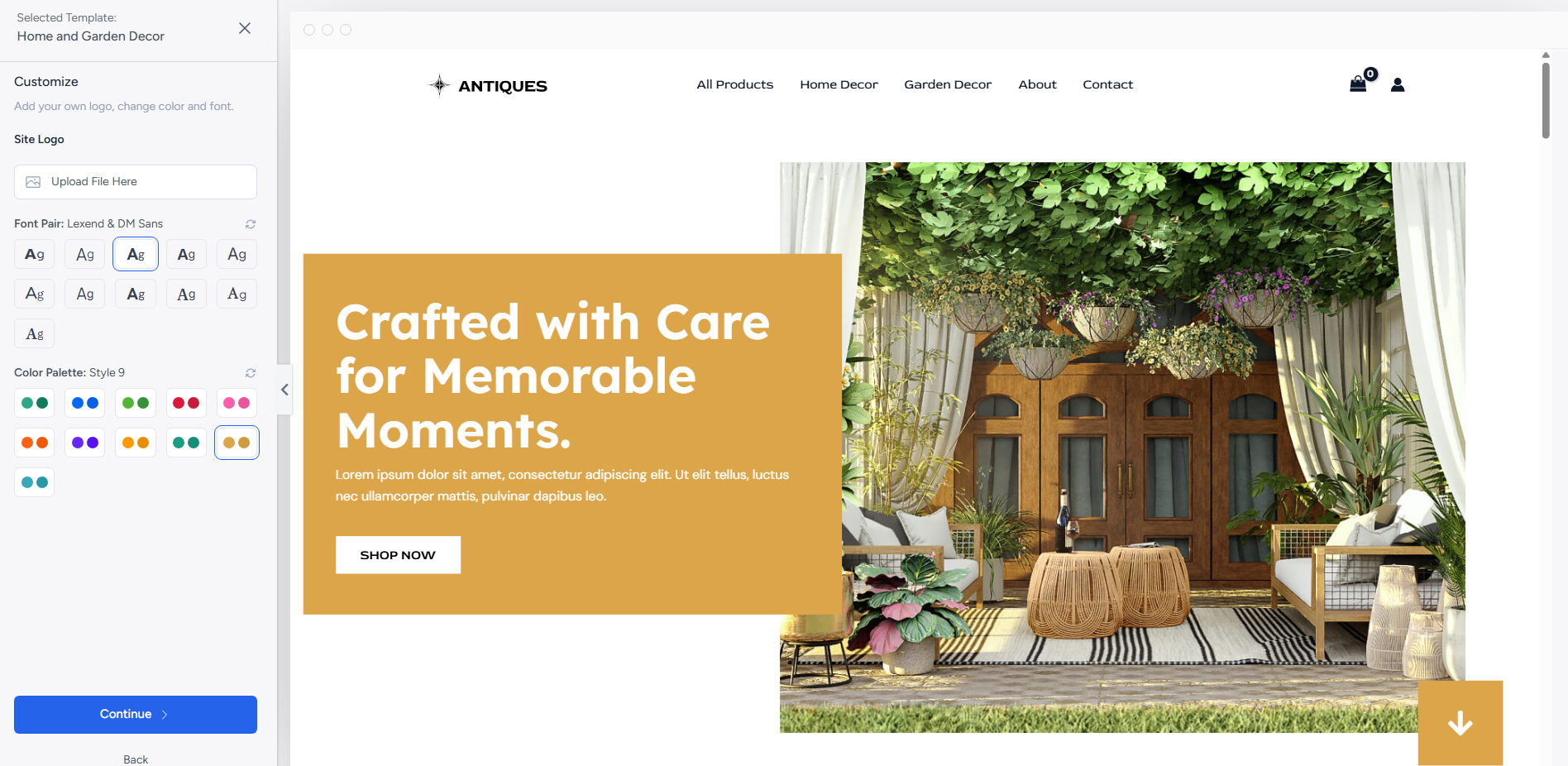 Alt text: A beautifully designed outdoor space featuring a wooden entrance, comfortable seating, stylish decor, and hanging plants, ideal for home and garden decor inspiration.