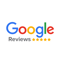 Google Reviews logo featuring five stars, representing customer feedback and ratings for businesses. Ideal for showcasing positive experiences on review platforms.