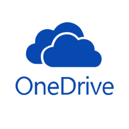 Blue OneDrive logo featuring cloud symbols, representing cloud storage solutions for file sharing and collaboration, ideal for enhancing productivity in digital workspaces.