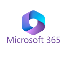 Microsoft 365 logo featuring a modern hexagonal design in blue and purple, symbolizing productivity and collaboration tools for businesses and individuals.